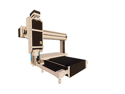 High Performance Industrial CNC Router Machine With Large Worktable And Automated Cutting System 3d model