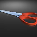Sharp Stainless Steel Blades with Orange Handle Household Scissors for Daily Tasks