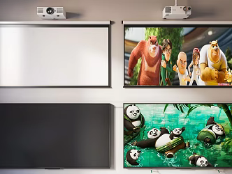 Modern Projector Projection TV 3d model