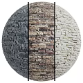 Decorative Stone Wall Components With Textured Surfaces And Various Color Options