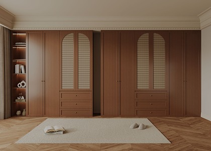 Antique vintage wardrobe 3d model