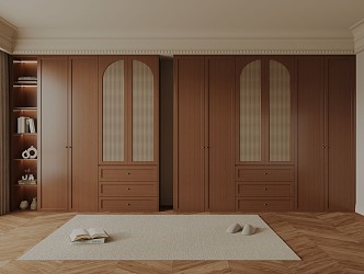 Antique vintage wardrobe 3d model