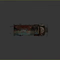 Rusty Vintage Old Truck With Colorful Patina And Weathered Metal Surface