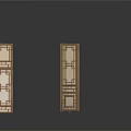 Chinese Style Wooden Folding Screens With Carved Patterns For Home Decor