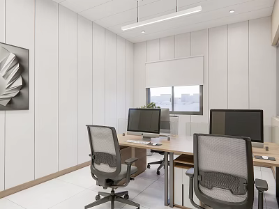 Modern office space 3d model