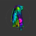 Vibrant Tie Dye Drawstring Hoodie With Multicolored Design For Fashionable Look