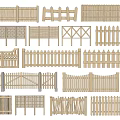 Various Styles Of Wooden Garden Fences With Different Designs And Patterns