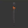 Industrial Red Functional Vehicle With Hoist Chain And Lifting Equipment