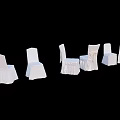 White Leisure Chairs Covered With Chair Covers In Multiple Neat Arrangement