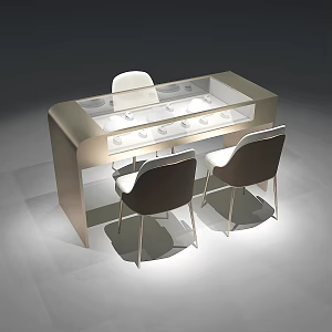 Jewelry Custom Desk Jewelry Watchstand Jewelry Negotiation Desk Jewelry Counter Jewelry Store 3d model