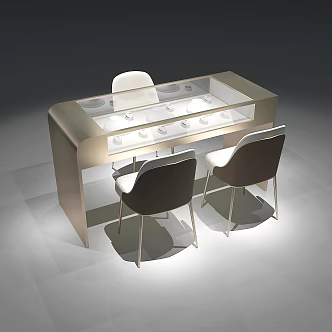 Jewelry Custom Desk Jewelry Watchstand Jewelry Negotiation Desk Jewelry Counter Jewelry Store 3d model