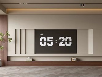 Modern Silent Style Living Room Antique Style TV Background Wall TV Full Wall TV Cabinet TV Cabinet Combination Antique Style Living Room 3d model