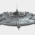 UFO flying saucer spaceship alien spaceship spaceship 3d model