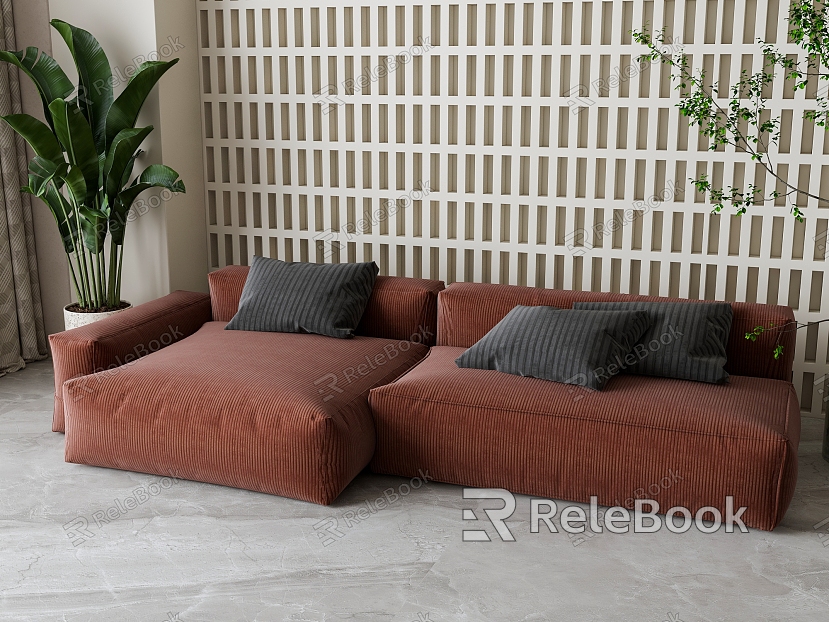 Modern corner sofa model