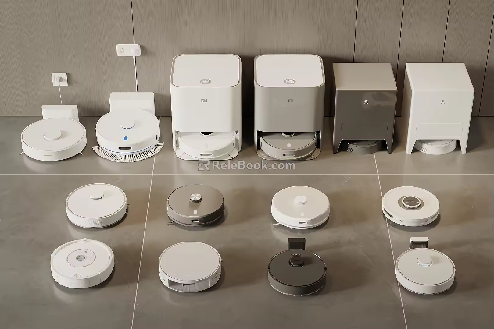 sweeping robot mopping machine 3d model