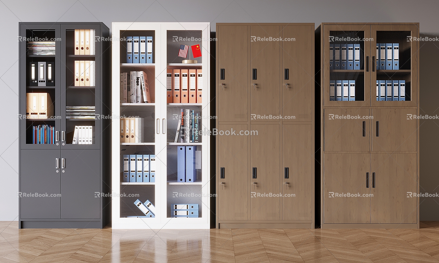 Filing Cabinet Data Cabinet Antique File Cabinet Solid Wood Office Cabinet Storage Cabinet File Box Data Box 3d model