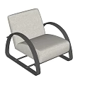 Modern Single Sofa 3d model