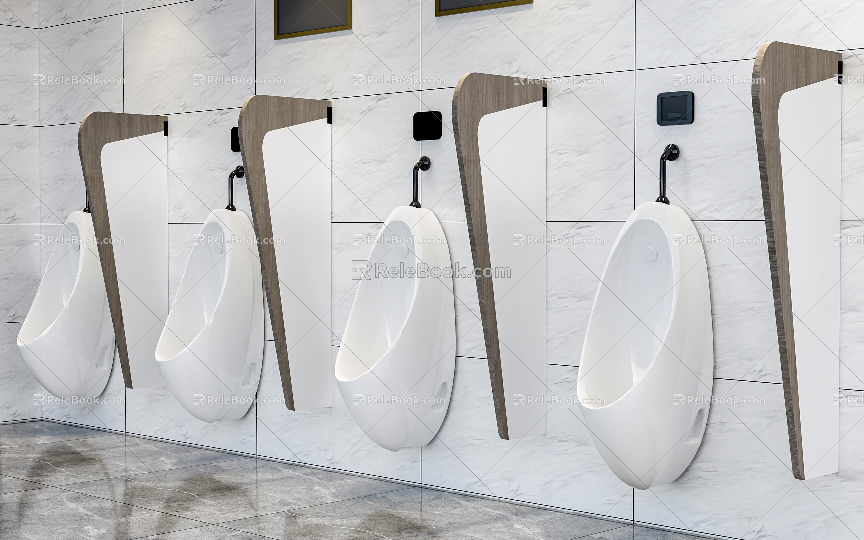 Urinal urinal partition 3d model