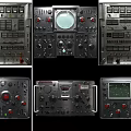 Advanced Industrial Control Panels With Multiple Units Knobs Displays And Metal Frames