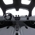 White Sports Car Featuring Sleek Aerodynamic Design And Modern Exterior Styling