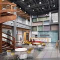 Modern Atrium 3d model