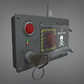 Time Bomb Timing Switch Timer Early Warning Radar Electronic Button Key Low Face Number Low Model Simple Model Game Sub-era Movie Level Realism 3d model