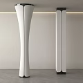 Modern Simple Column Round Decorative Column Special-shaped Column Interior Column 3d model