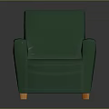 Stylish Green Upholstered Armchair With Modern Design And Comfortable Seating