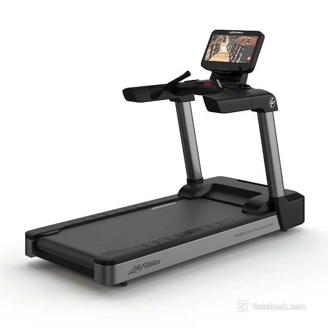 High Quality Sports Equipment Modern Treadmill With Digital Display For Home Fitness 3d model 