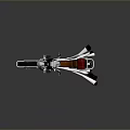 Shiny Classic Motorcycle Featuring Red Seat And Silver Exhaust Pipes On Gray Reflective Surface