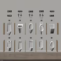 Modern Urinal Designs in Various Styles and Ceramic Material for Public Bathrooms