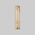Modern Vertical Marble Wall Lamp With Textured Surface For Interior Decoration