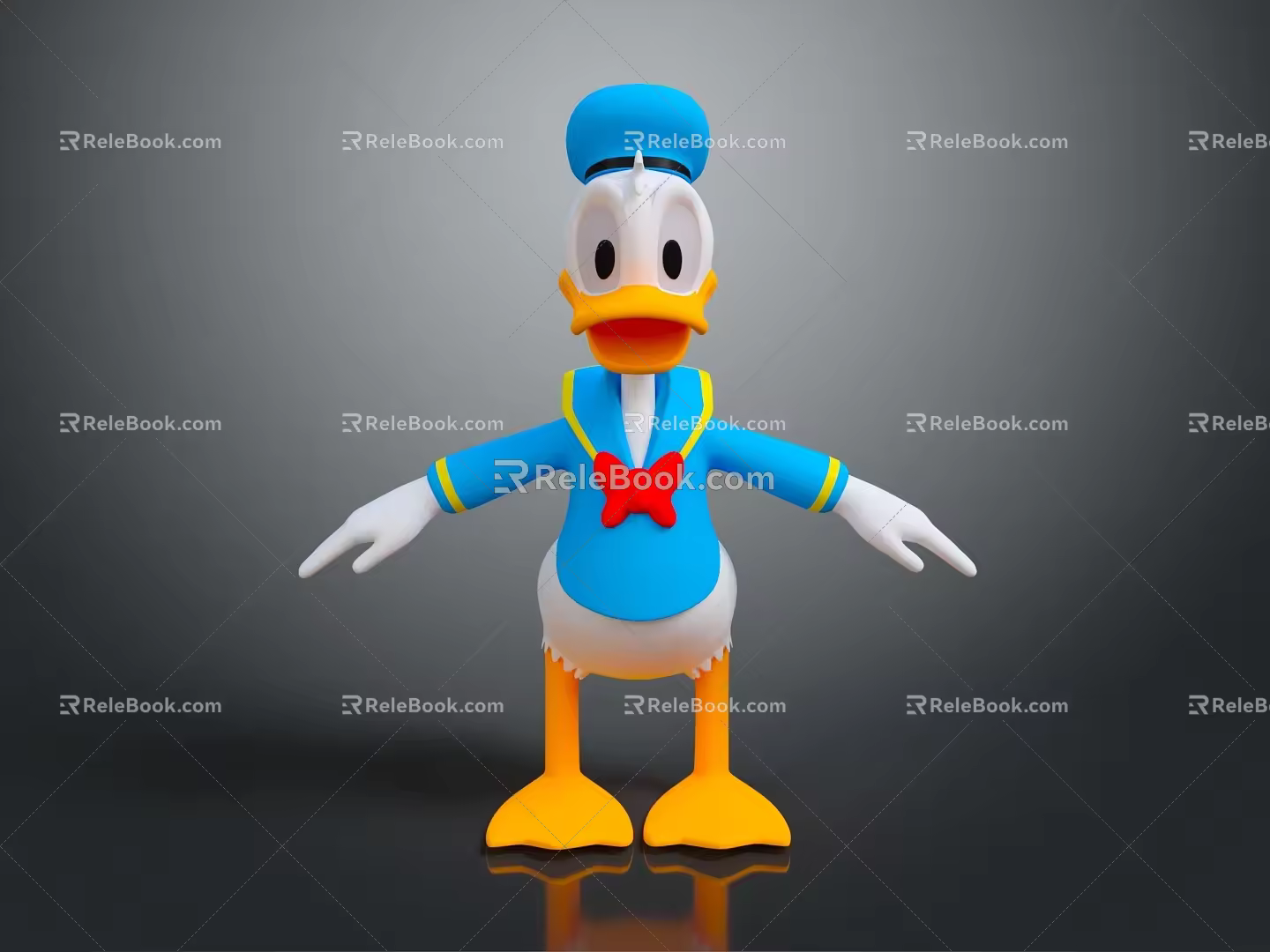 Donald Duck Cartoon Duck Anime Duck Stylized Duck Fantasy Style Duck 3d model