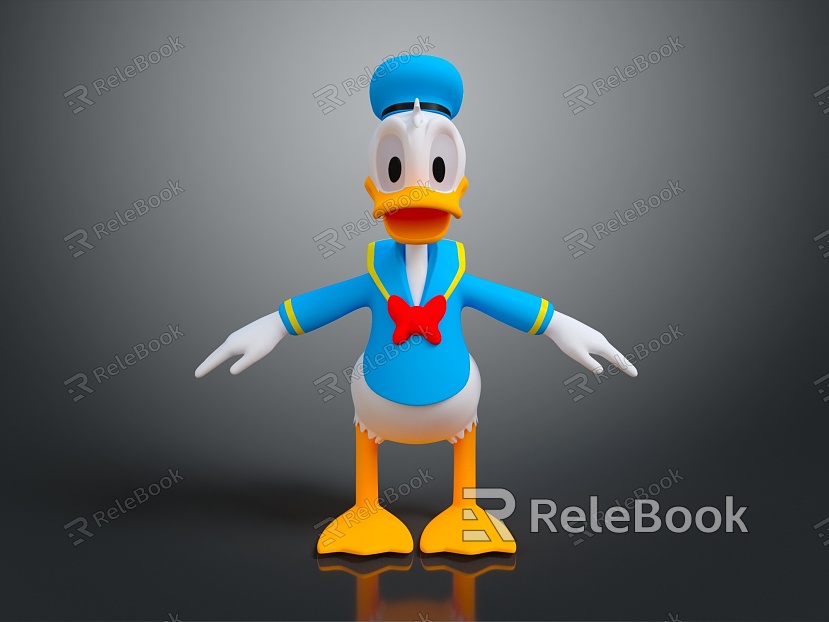 Donald Duck Duck Duck Cartoon Duck Anime Duck Stylized Duck Fantasy Style Duck model