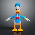 Donald Duck Cartoon Duck Anime Duck Stylized Duck Fantasy Style Duck 3d model