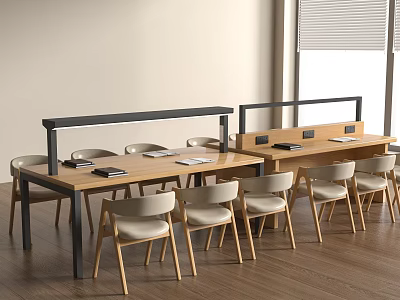Modern Desk and Chair Reading Table Reading Table Library Reading Table 3d model