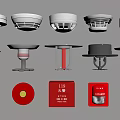 Commercial Fire Safety Equipment Including Smoke Detectors Fire Hydrants And Alarm Buttons