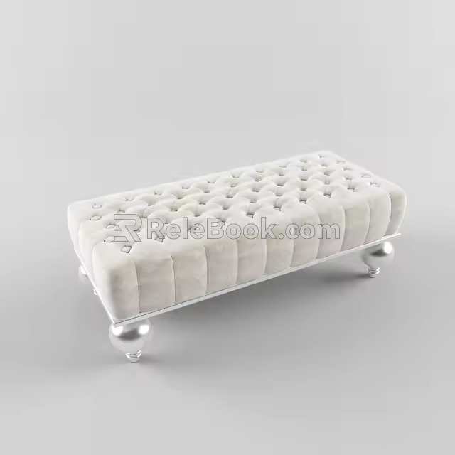 Sofa stool 3d model