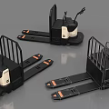 Industrial Forklift Equipment Featuring Various Electric Pallet Trucks And Stacker Models