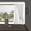 Modern Curtains 3d model