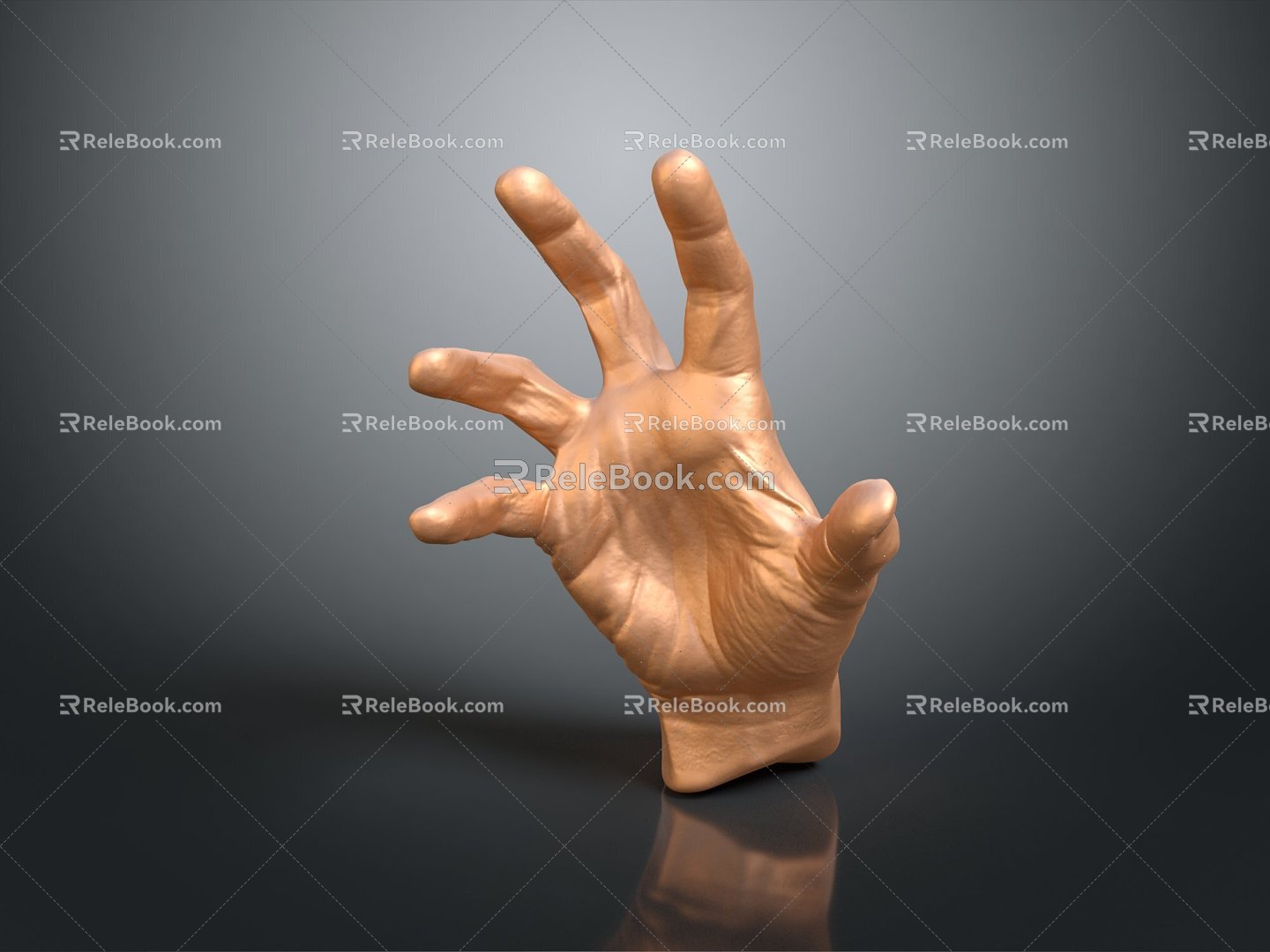 Modern Hand Gesture Palm 3d model