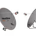 Heavy Duty Industrial Satellite Dish Antennas With Dual Sturdy Mounting Brackets