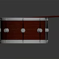 Professional Red Snare Drum With Wooden Shell Metal Hardware And Red Drumsticks