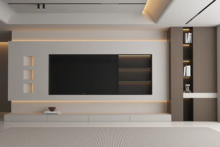 Modern TV Background Wall Italian TV Background Wall Minimalist TV Background Wall TV Background Wall Modern Living Room 3d model