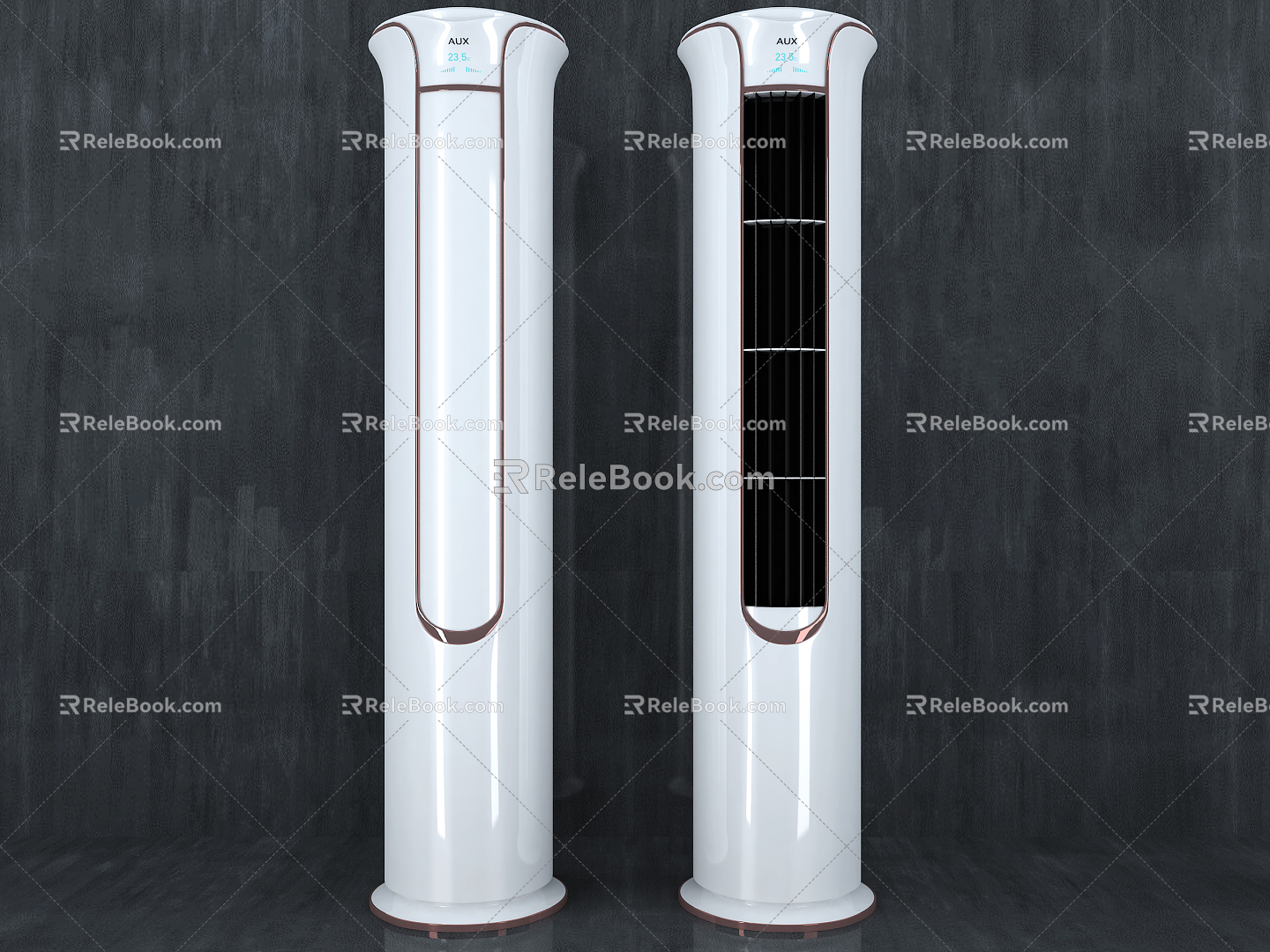 Modern air conditioner Simple floor air conditioner 3d model