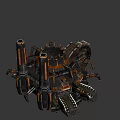 weapons sci-fi building 3d model