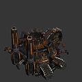 weapons sci-fi building 3d model