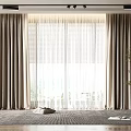 Modern Curtains 3d model