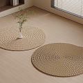 New Chinese Round Carpet 3d model