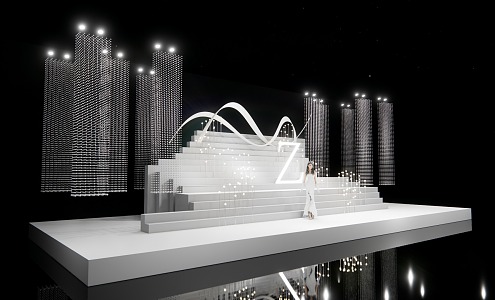 Wedding Crystal Stairs 3d model